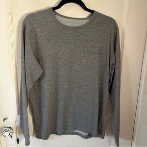 Eddie Bauer Heather Gray Women's Long Sleeve Tee
